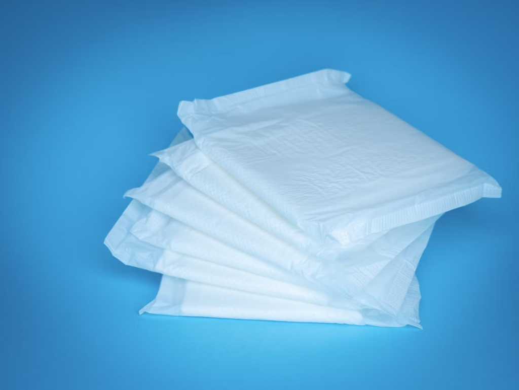 close-up of a stack of pads